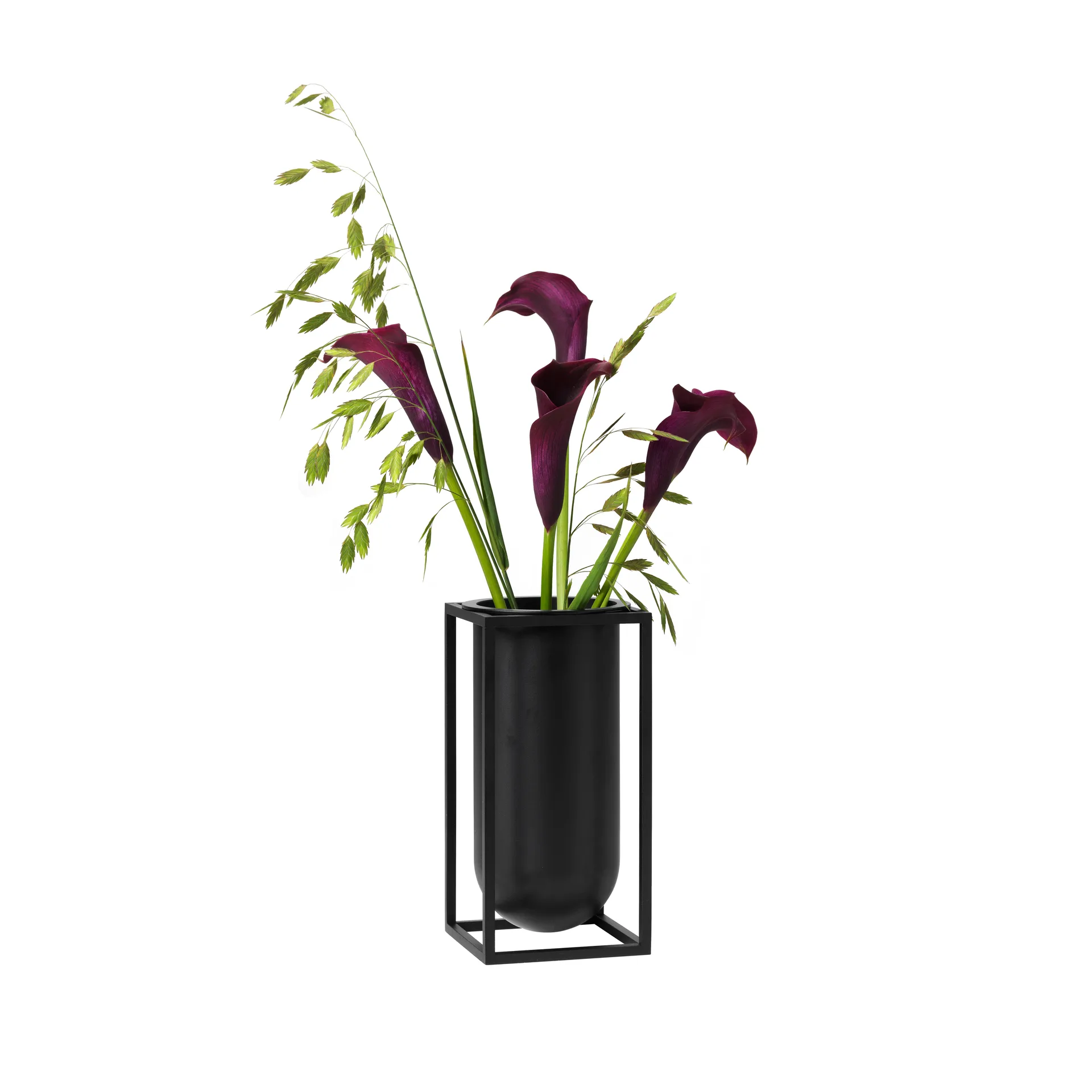 Kubus vase Lily, black Audo Copenhagen