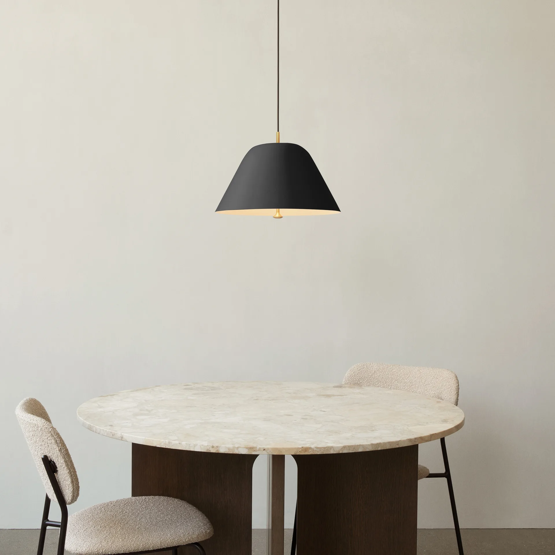 Levitate pendant lamp Ø28 cm, black-brass Audo Copenhagen