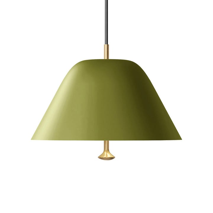 Levitate pendant lamp Ø28 cm - Sage green-brass - Audo Copenhagen