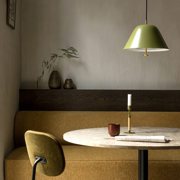 Levitate pendant lamp Ø28 cm, Sage green-brass Audo Copenhagen