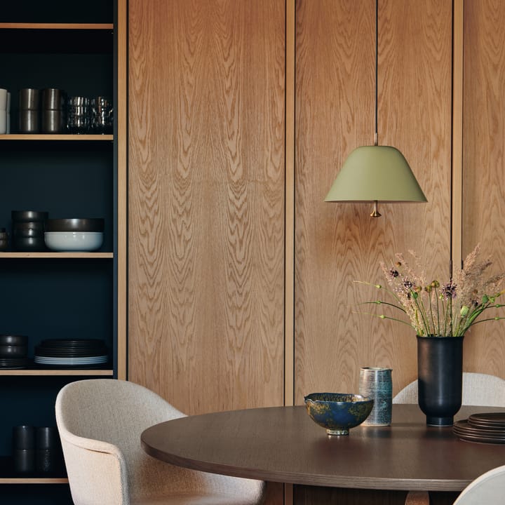 Levitate pendant lamp Ø28 cm, Sage green-brass Audo Copenhagen
