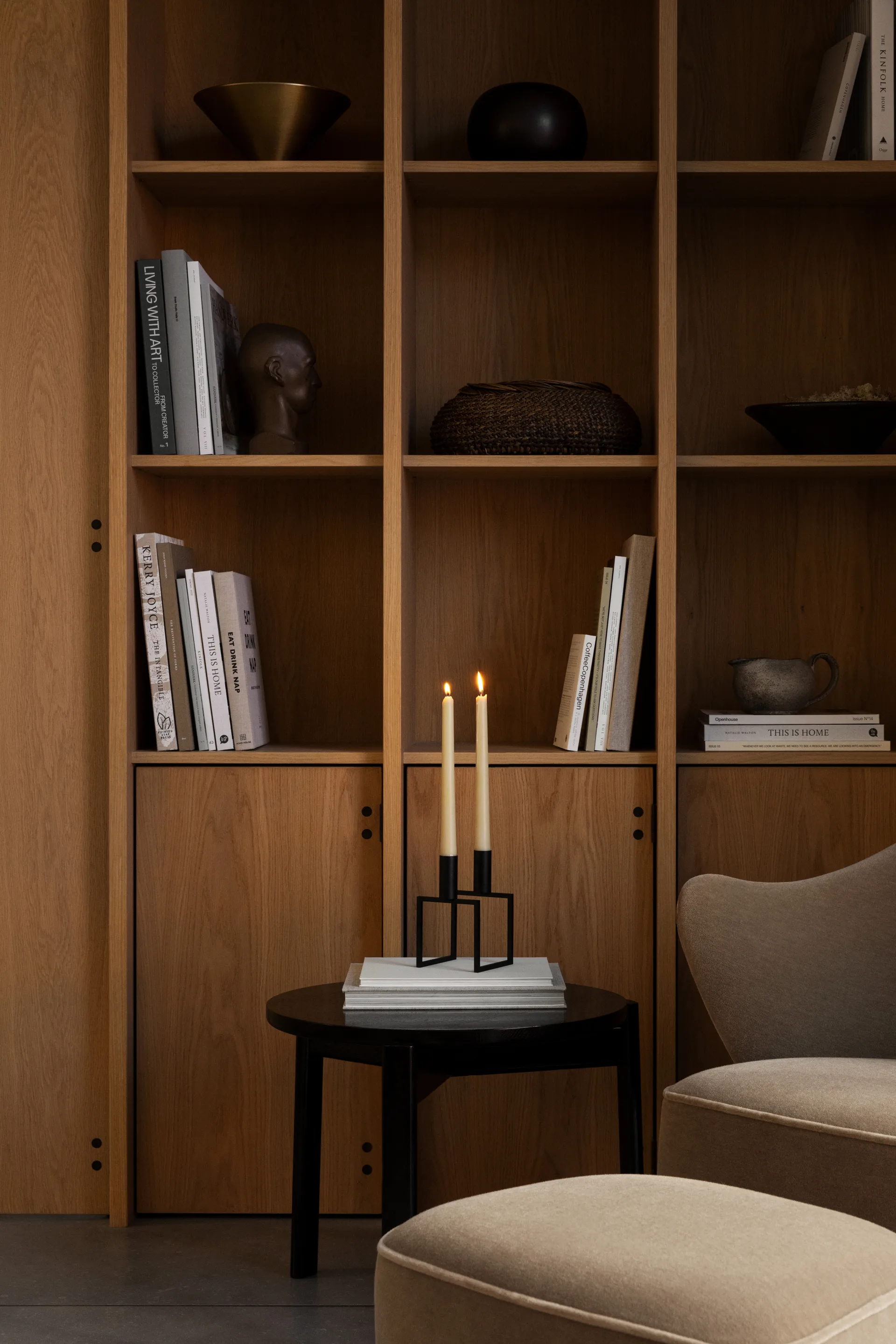Line candle holder, black Audo Copenhagen