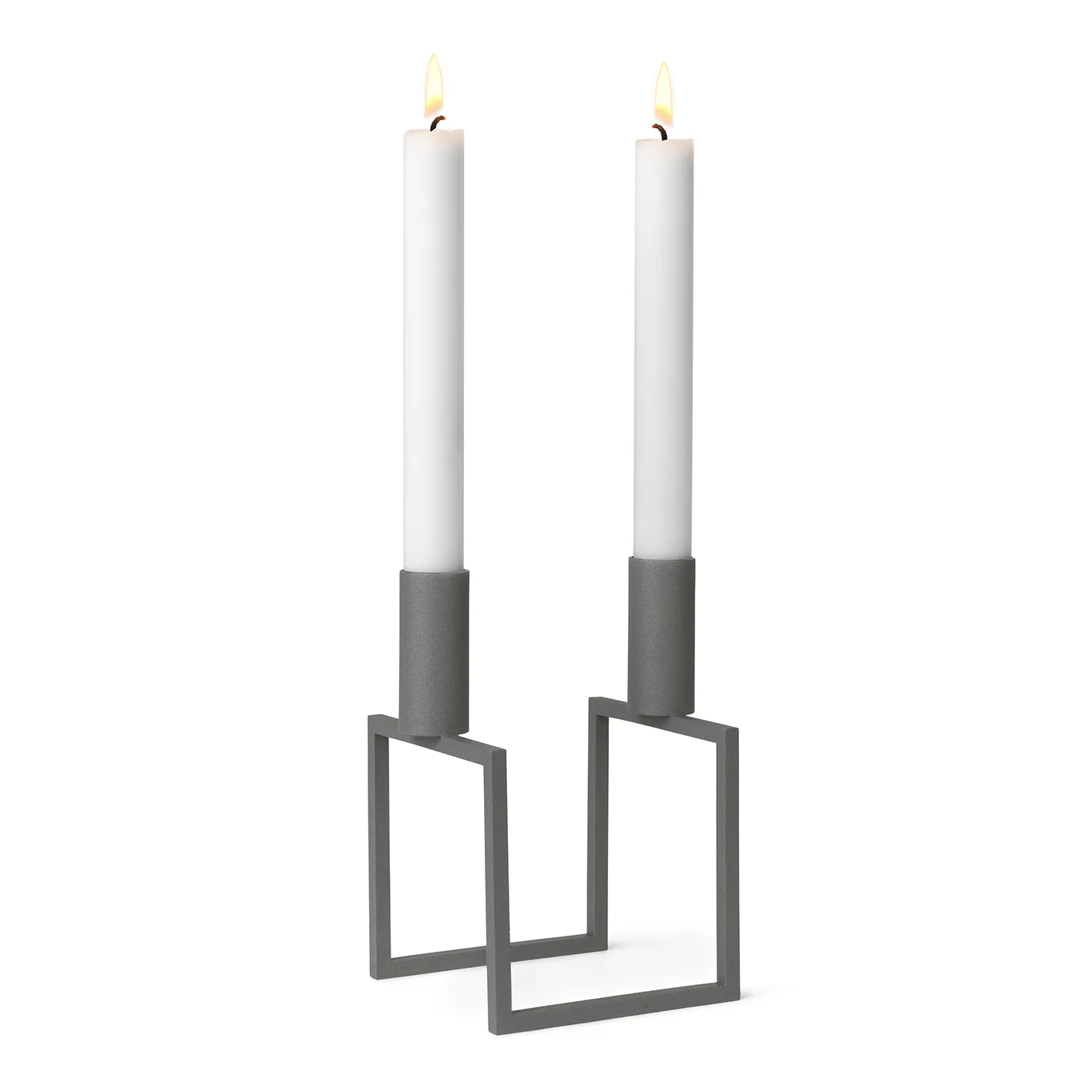 Line candle holder, grey Audo Copenhagen