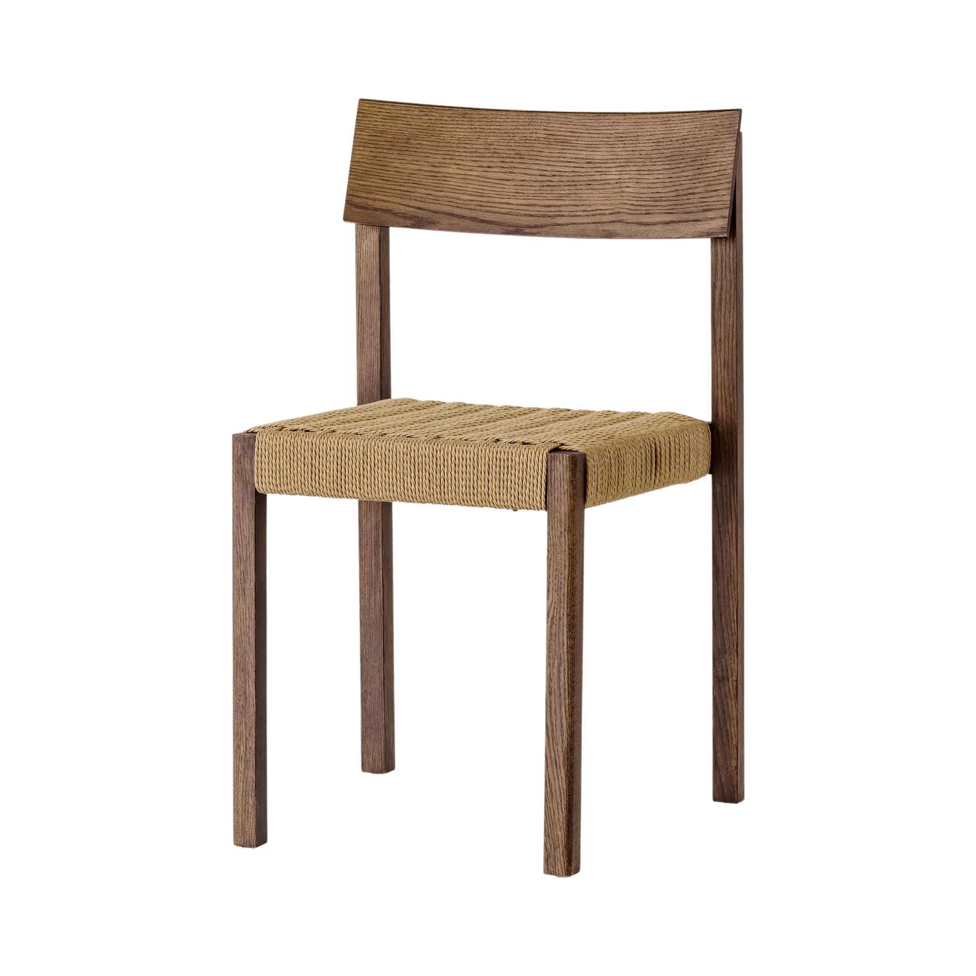 Mauro chair, Dark stained oak-paper cord Audo Copenhagen Mauro chair, Dark stained oak-paper cord Audo Copenhagen