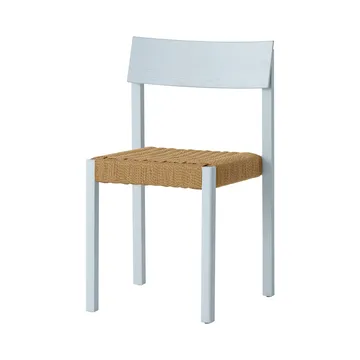 Mauro chair - Linen blue oak-paper cord - Audo Copenhagen