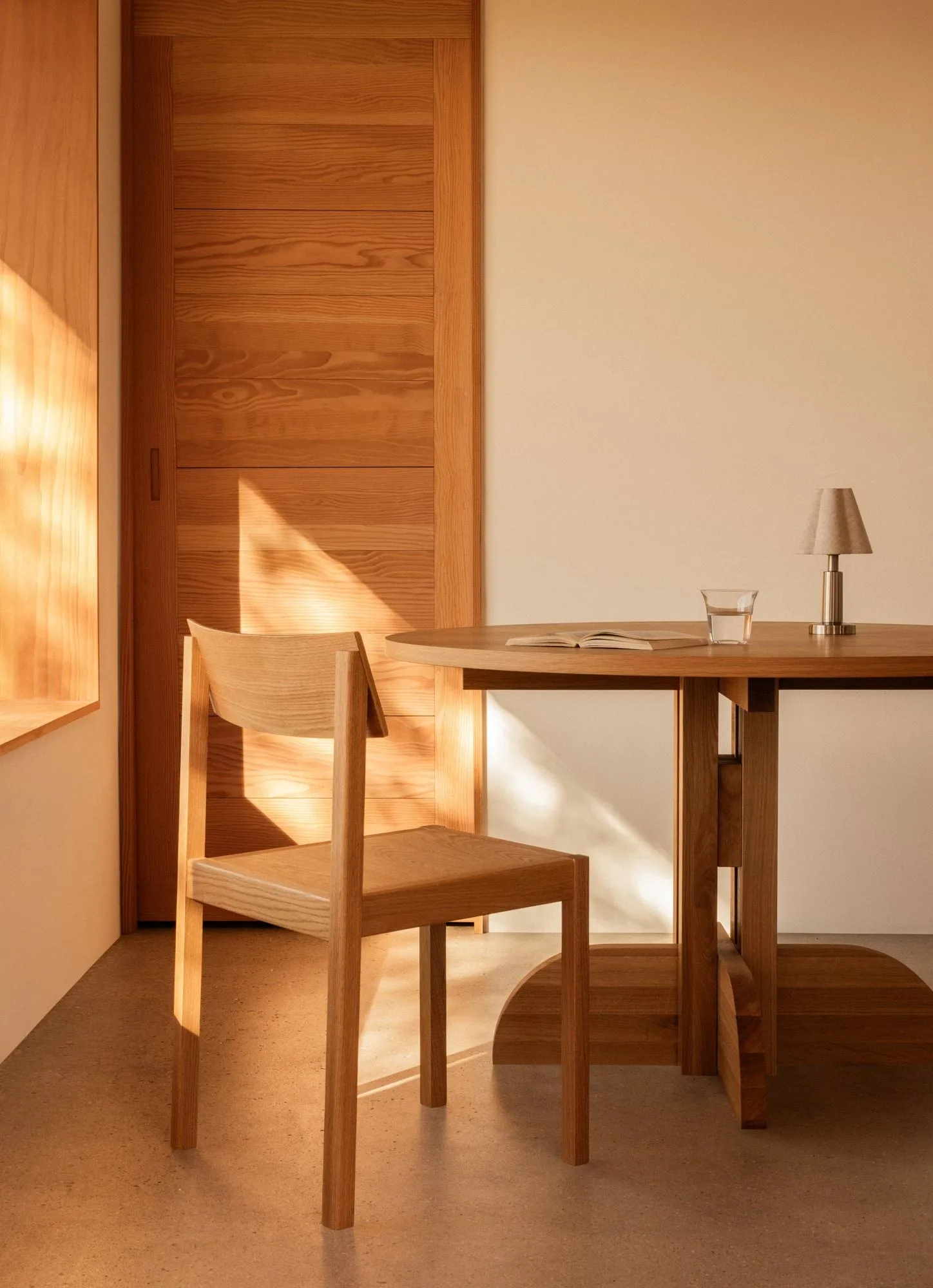 Mauro chair, Linen blue oak Audo Copenhagen