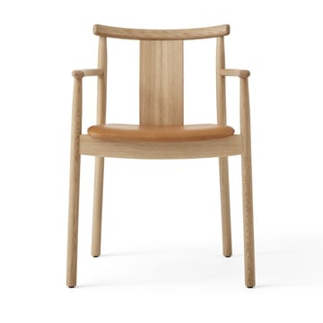 Merkur arm chair with cushion - Oak- Dakar 0250 cognac - Audo Copenhagen