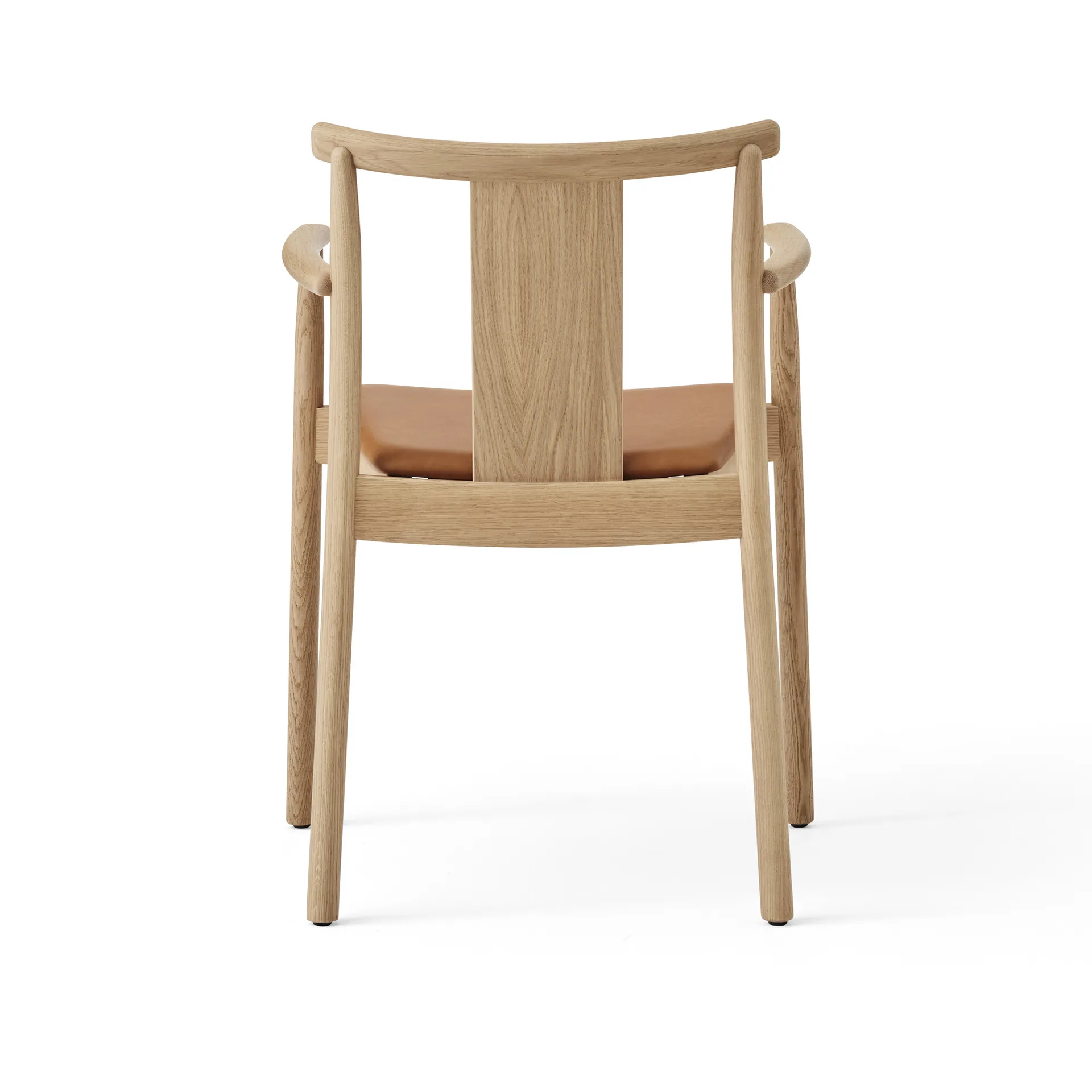 Merkur arm chair with cushion, Oak- Dakar 0250 cognac Audo Copenhagen