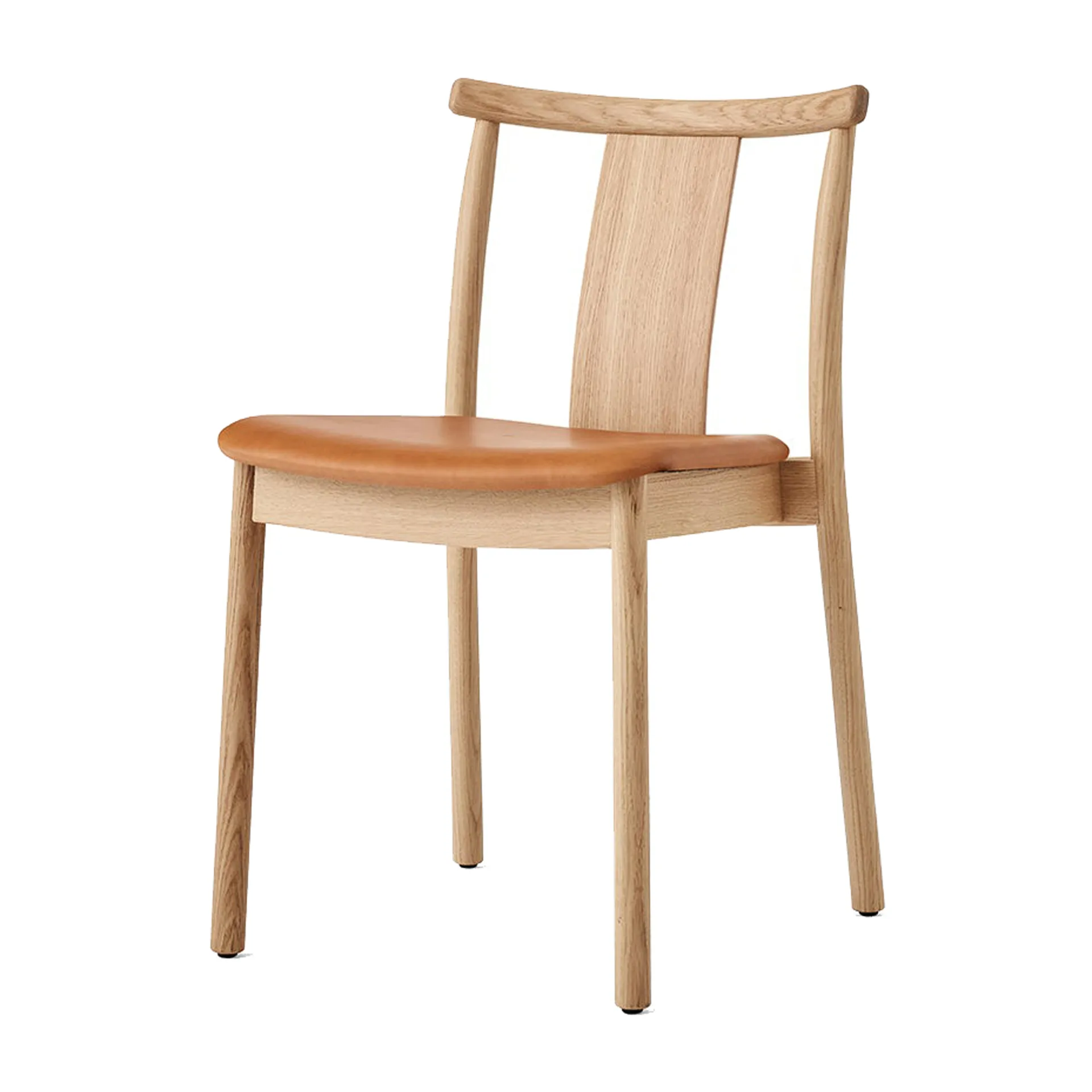 Merkur chair with cushion, Oak- Dakar 0250 cognac Audo Copenhagen