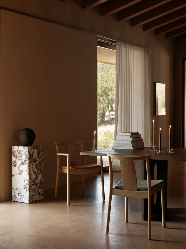 Merkur chair with cushion, Oak-Hallingdal 0200 beige Audo Copenhagen