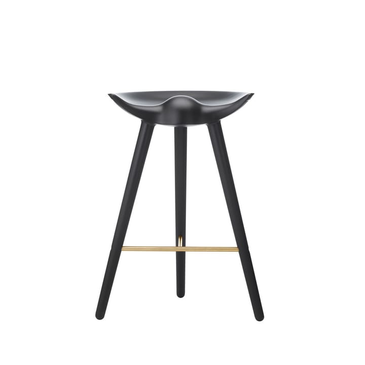 ML 42 Barstool - Black stained beech, brass - Audo Copenhagen