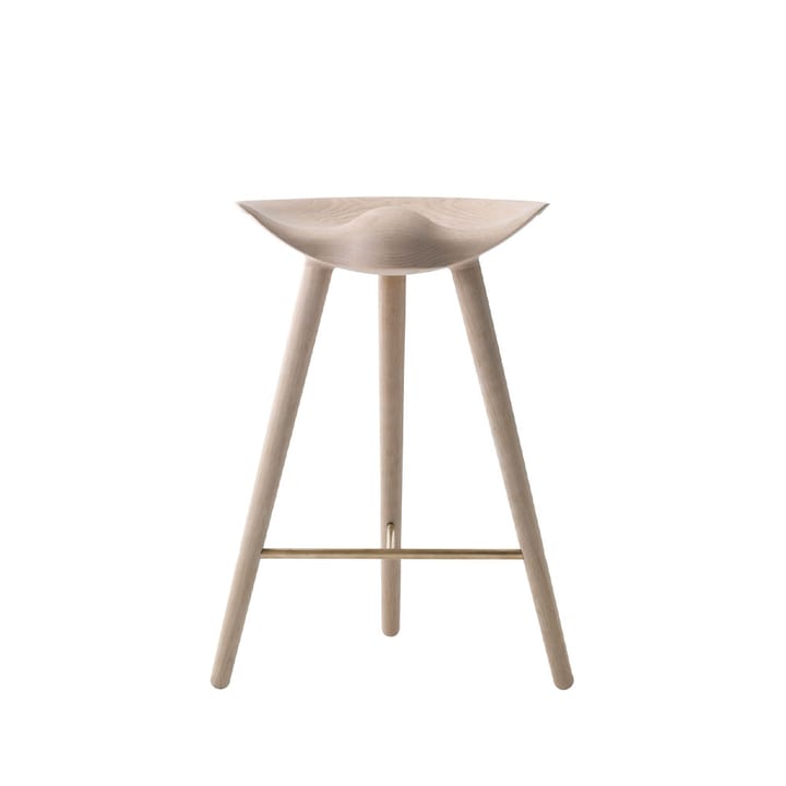 ML 42 Barstool - Soap treated oak, brass - Audo Copenhagen