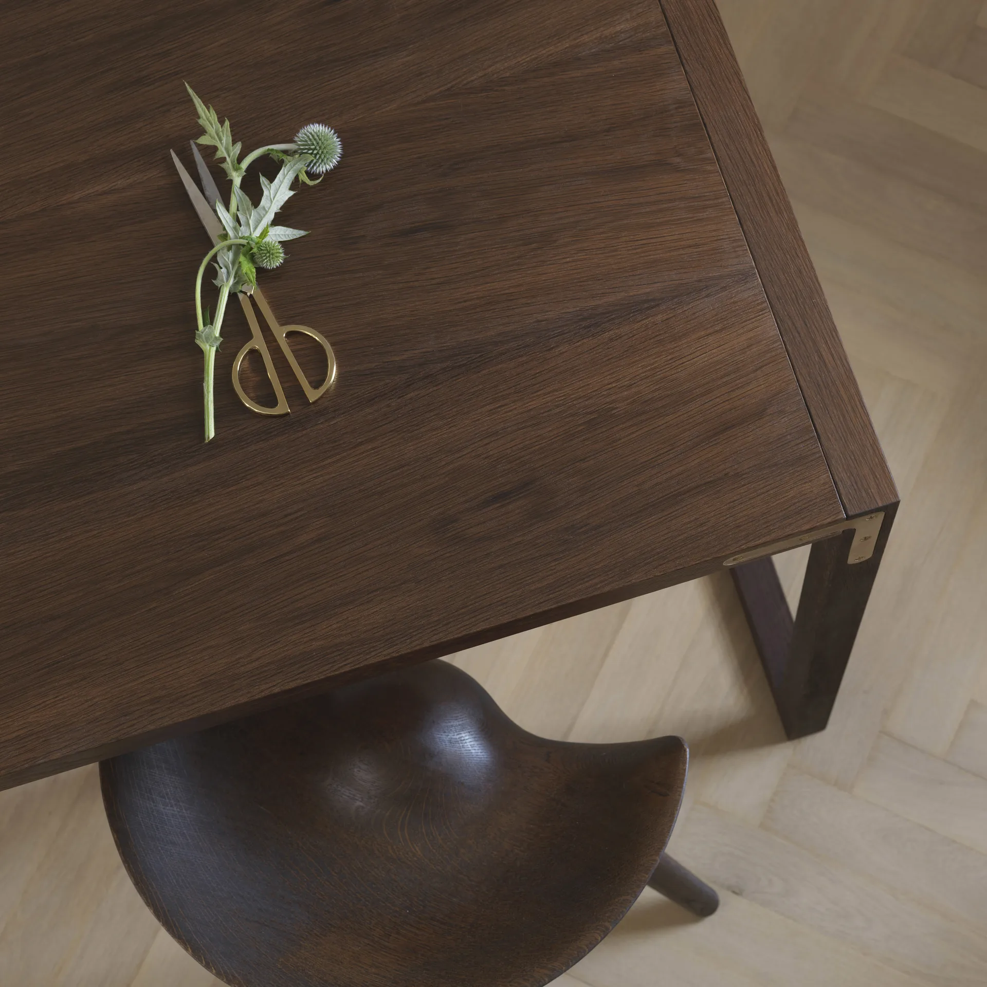 ML42 barstool 77 cm, Brown oiled oak-steel Audo Copenhagen