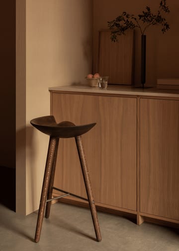 ML42 barstool 77 cm - Brown oiled oak-steel - Audo Copenhagen