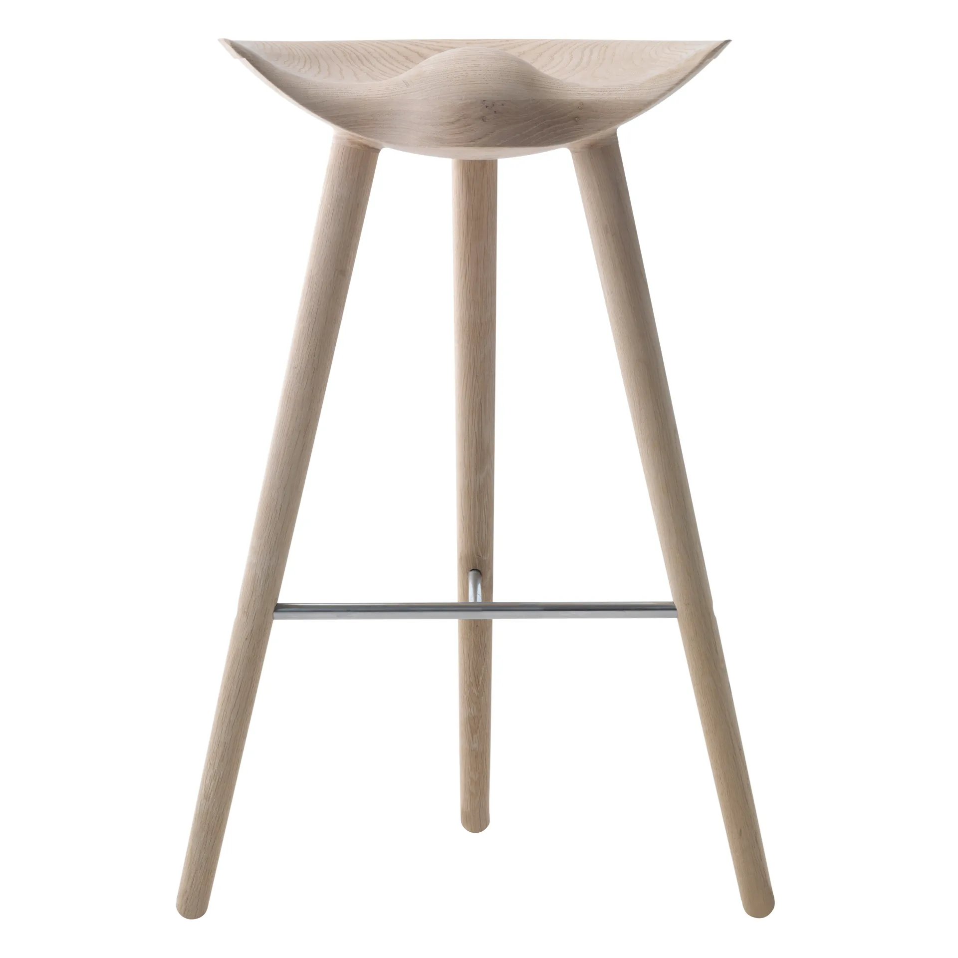 ML42 barstool 77 cm, Oak-steel Audo Copenhagen