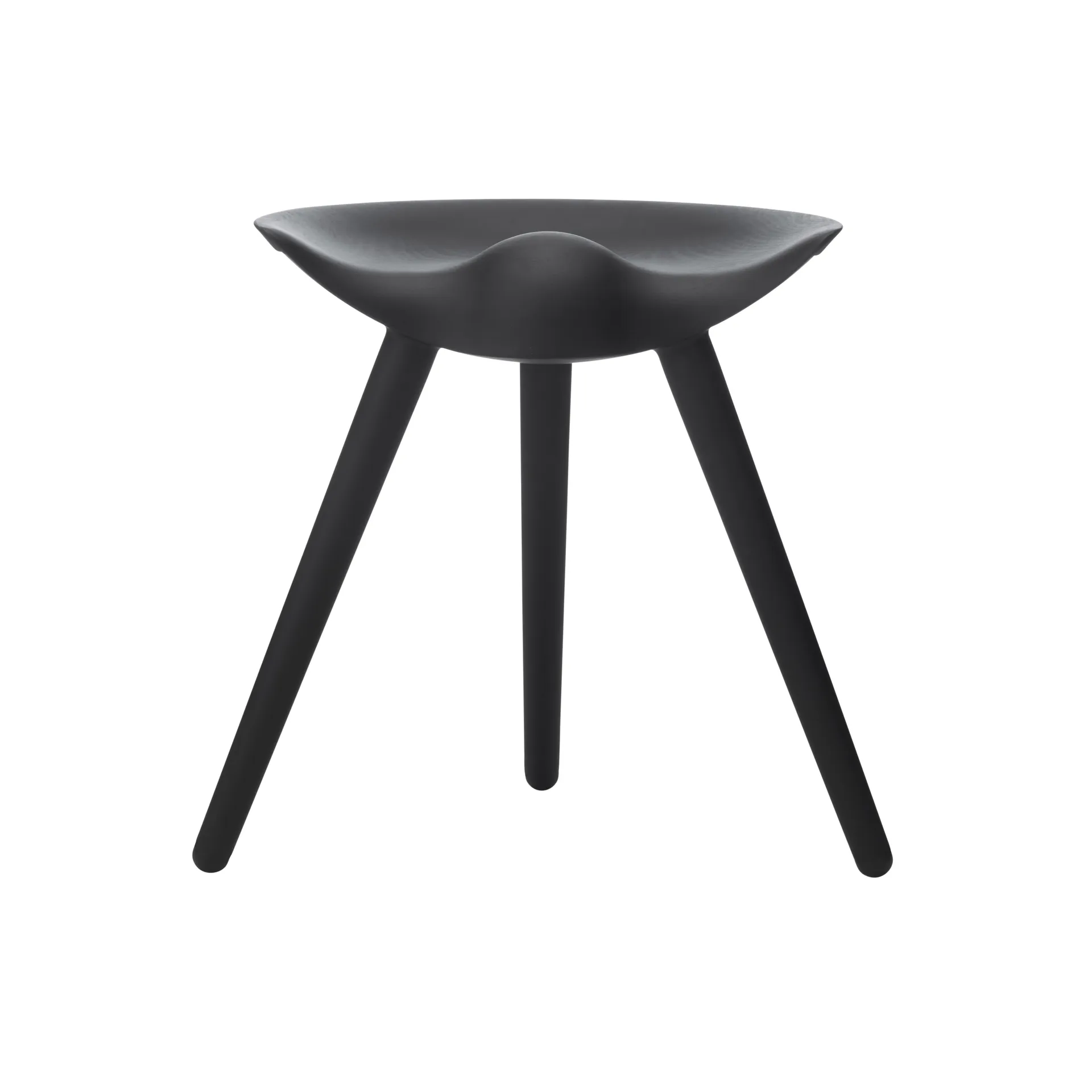 ML42 stool 48 cm, Black stained beech Audo Copenhagen