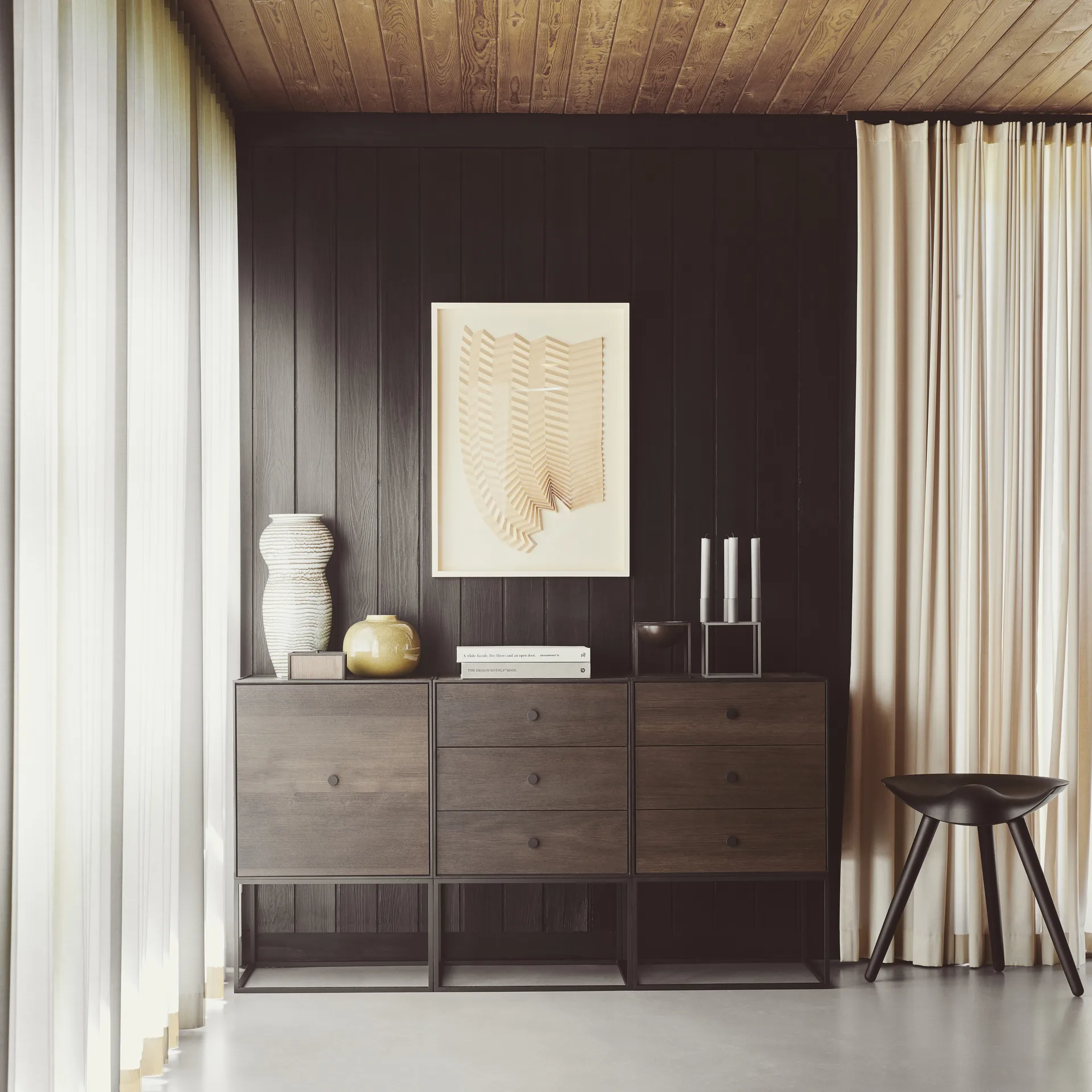 ML42 stool 48 cm, Brown oiled oak Audo Copenhagen