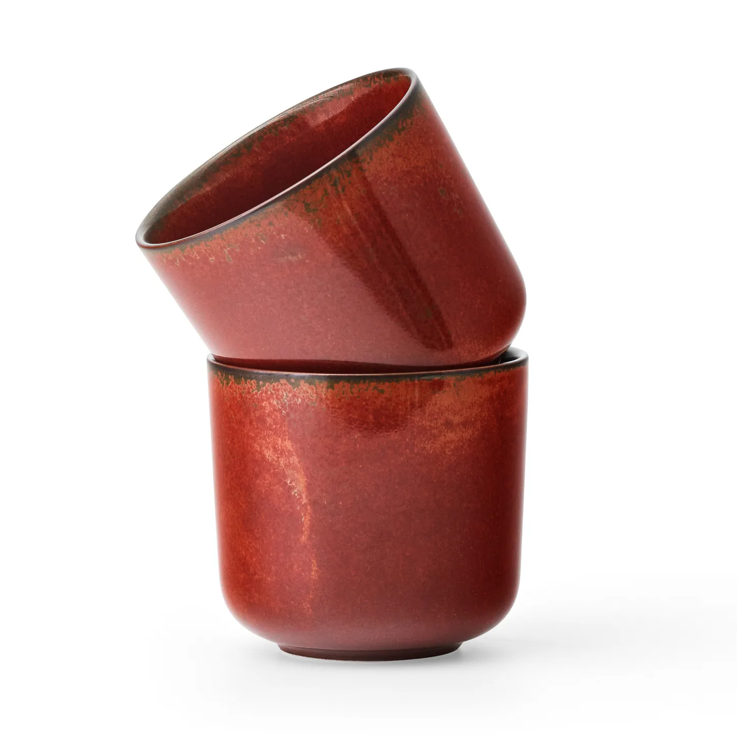 New Norm cup 26 cl 2-pack, Red glazed Audo Copenhagen