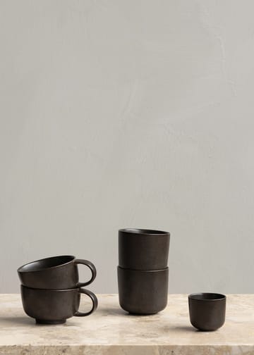 New Norm cup with handle 25 cl 2-pack - Dark glazed - Audo Copenhagen
