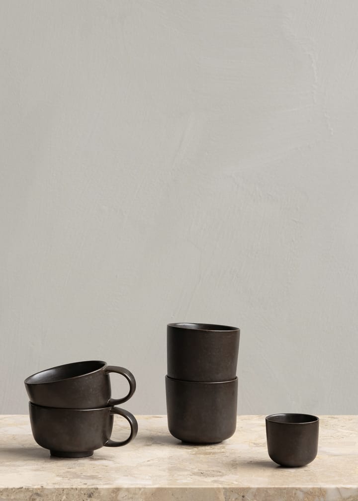 New Norm cup with handle 25 cl 2-pack, Dark glazed Audo Copenhagen