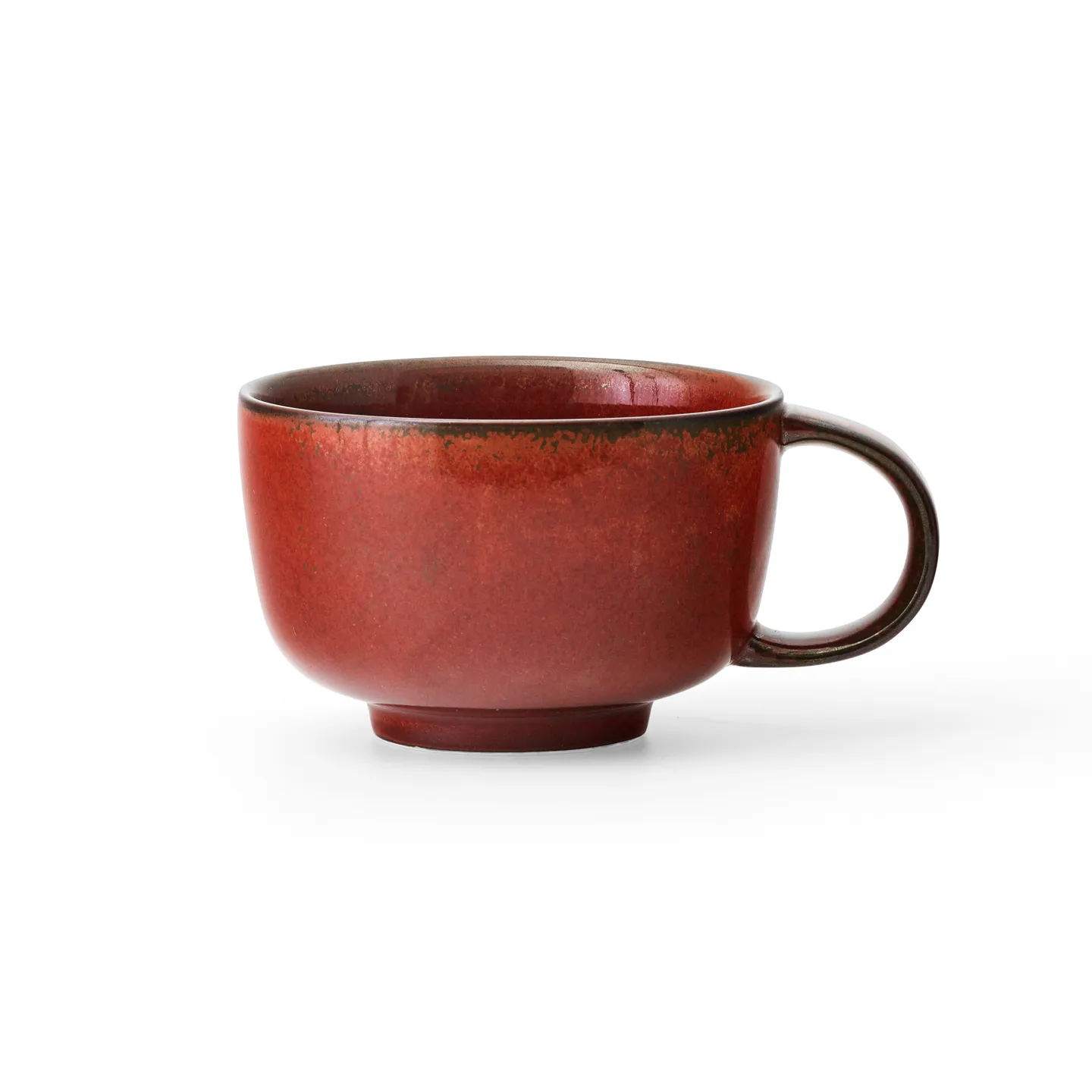 New Norm cup with handle 25 cl 2-pack, Red glazed Audo Copenhagen