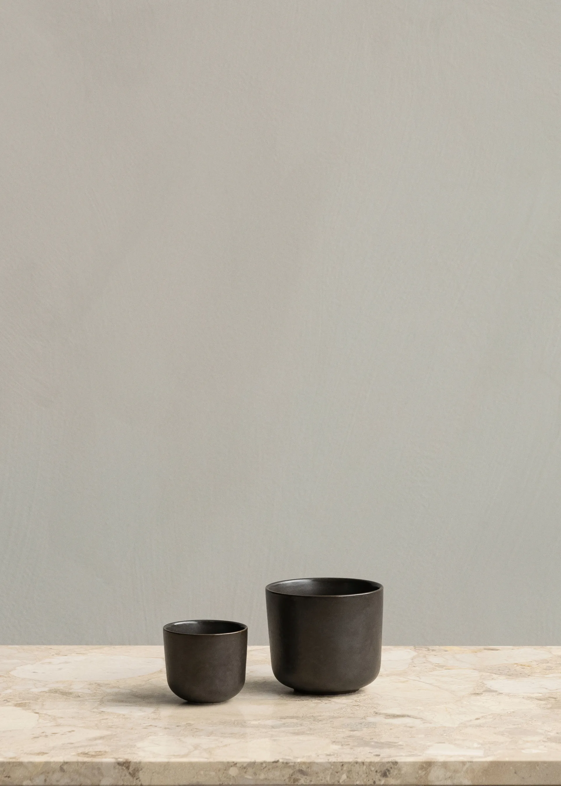 New Norm espresso cup 8.5 cl 2-pack, Dark glazed Audo Copenhagen