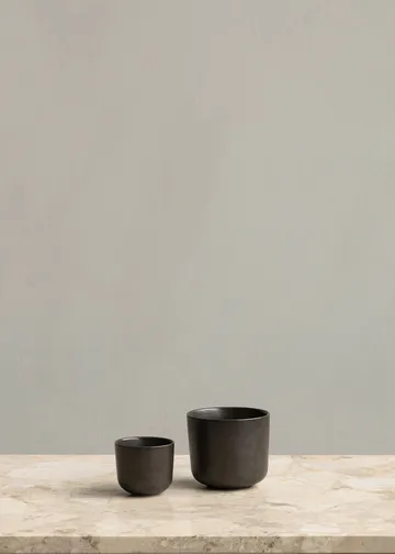 New Norm espresso cup 8.5 cl 2-pack - Dark glazed - Audo Copenhagen