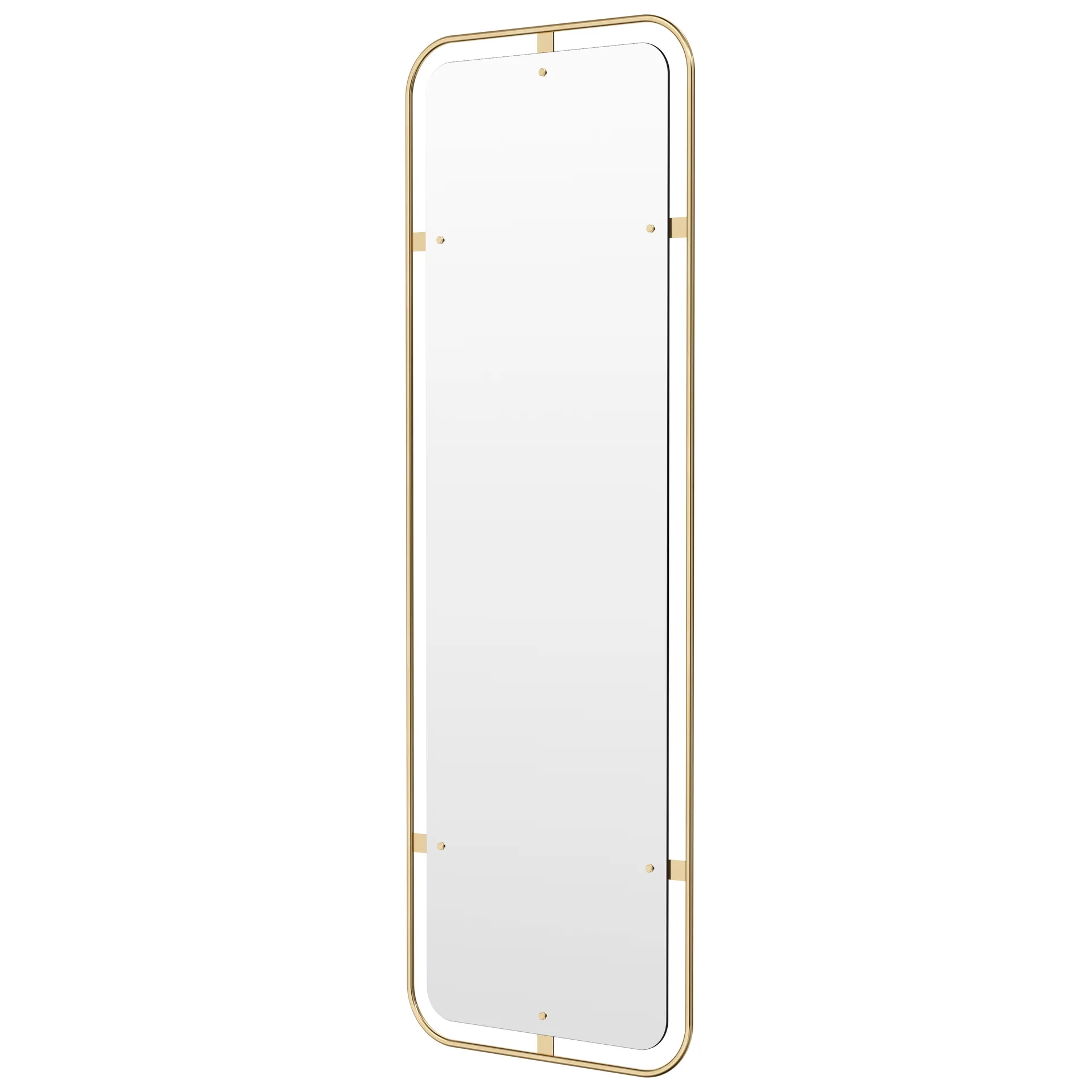 Nimbus mirror rectangular, Polished brass Audo Copenhagen