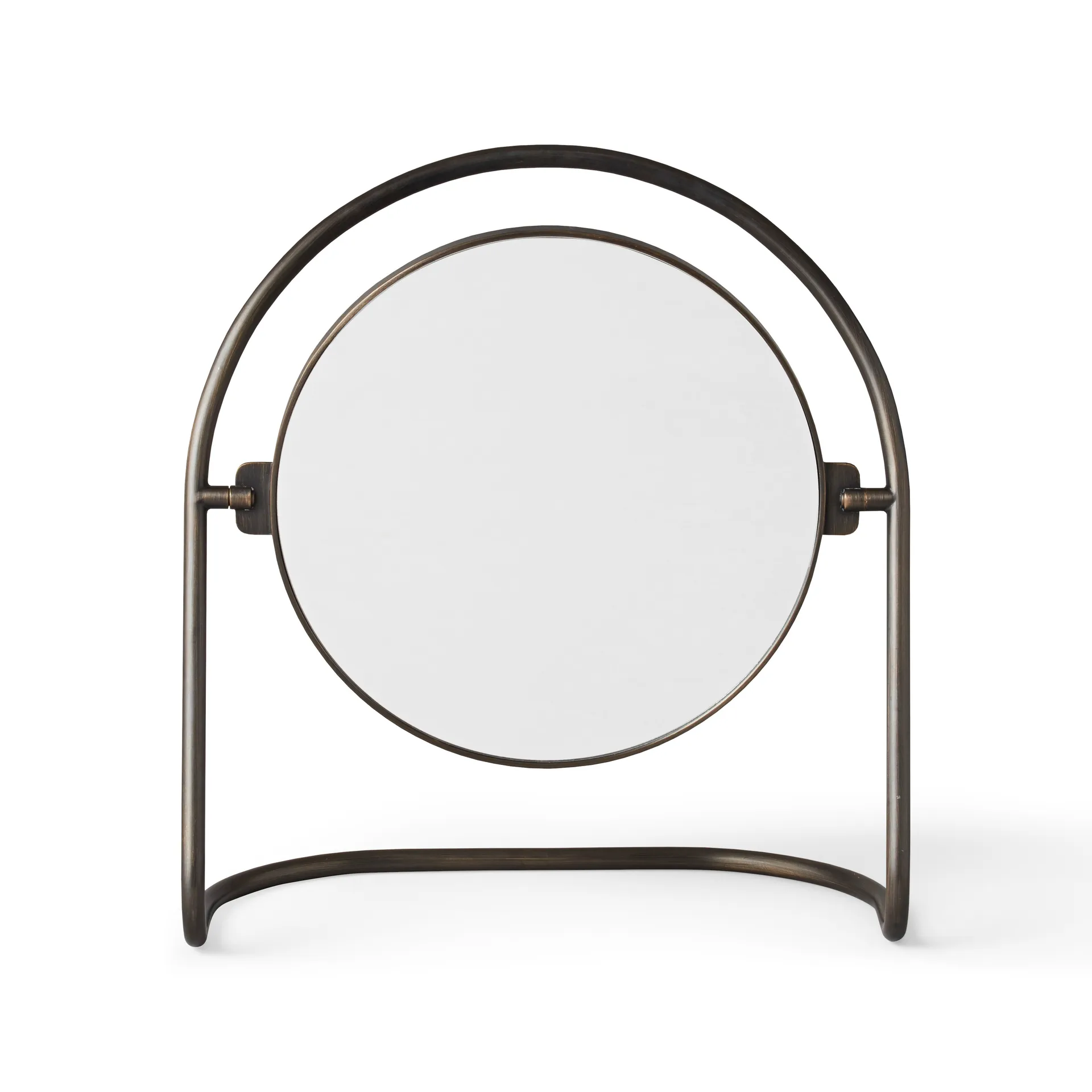 Nimbus table mirror 25 cm, Bronzed brass Audo Copenhagen