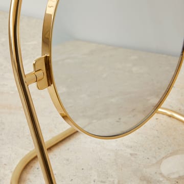 Nimbus table mirror 25 cm - Polished brass - Audo Copenhagen