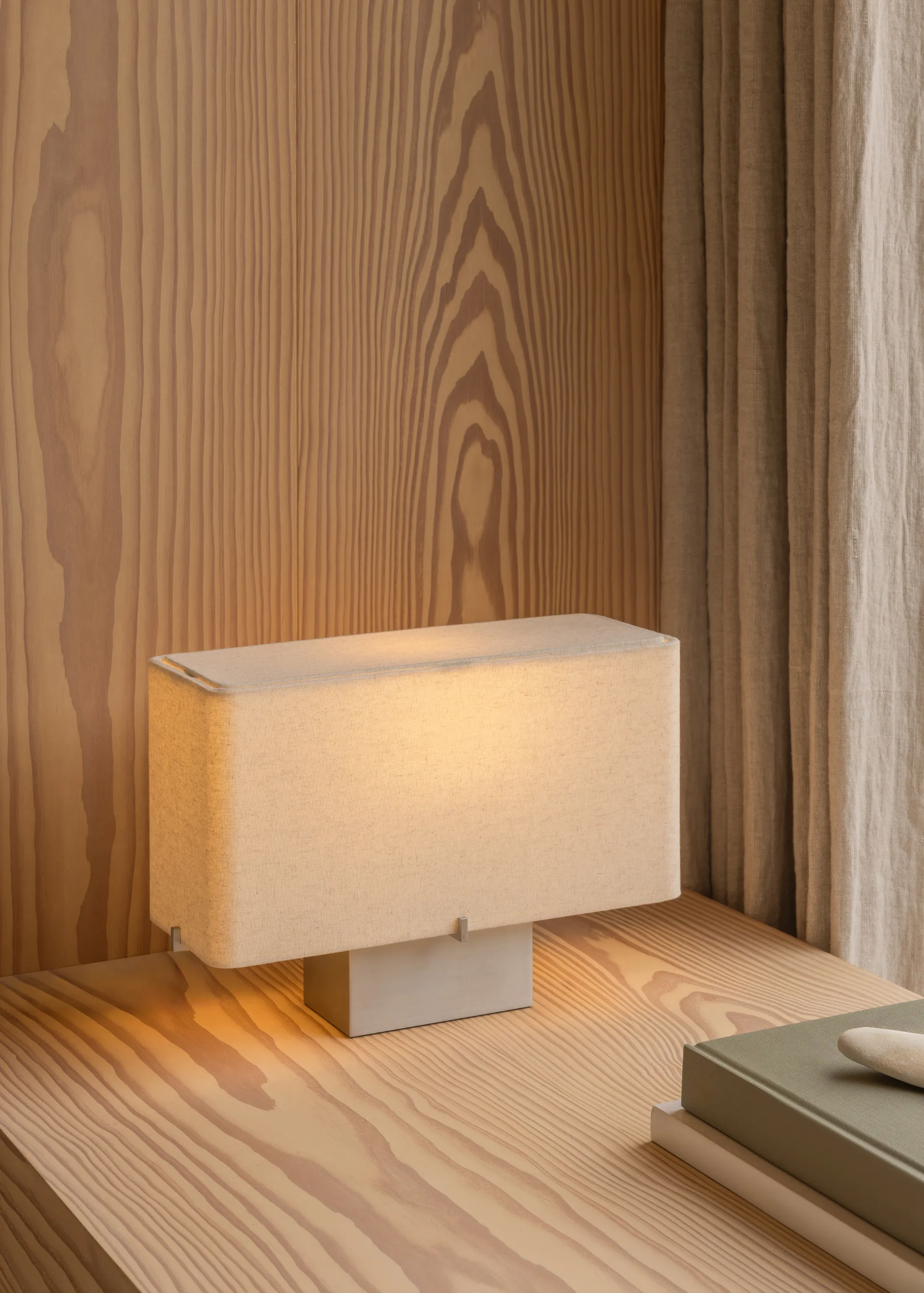 Nonna table lamp 24 cm, Brushed aluminium-sand Audo Copenhagen