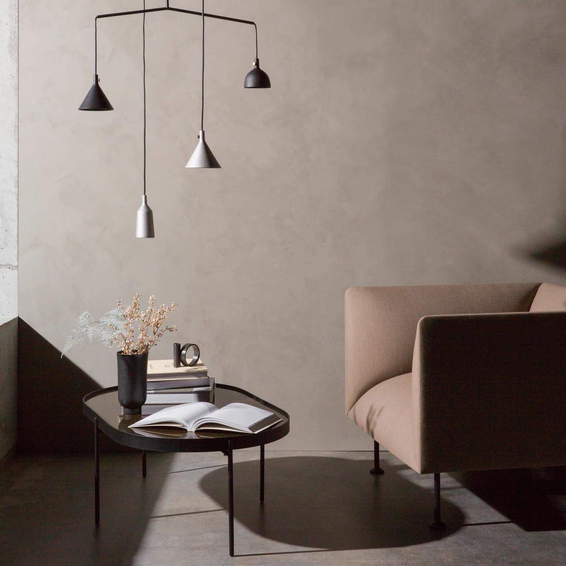 NoNo coffee tableL 59.5x96.5 cm, Black-brown Audo Copenhagen