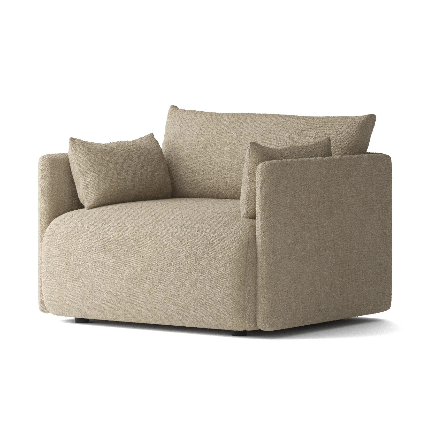 Offset arm chair, Audo Bouclé 02 Beige Audo Copenhagen
