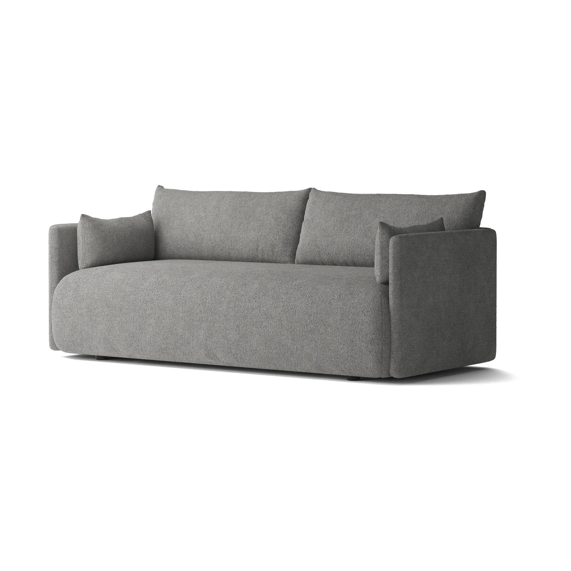 Offset sofa 2-seats, Audo Bouclé 16 Dark grey Audo Copenhagen