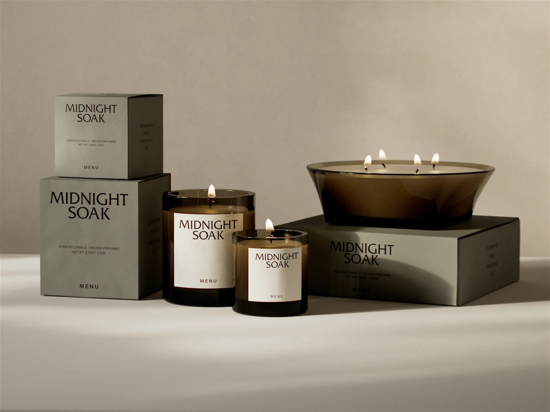Olfacte scented Candle Midnight Soak, 235 g Audo Copenhagen