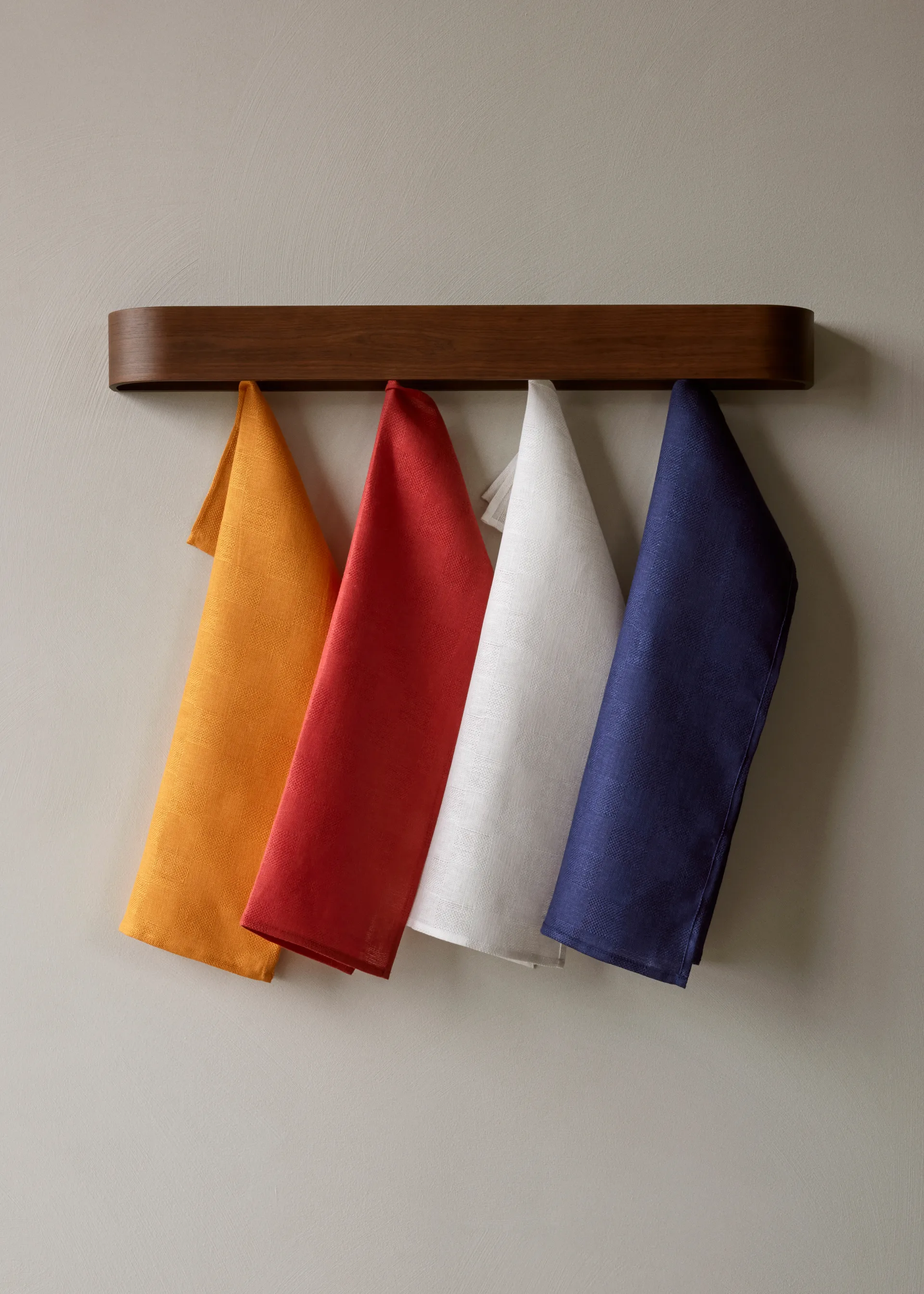 Papilio kitchen towel 40x64 cm 2-pack, Burnt sienna-white Audo Copenhagen