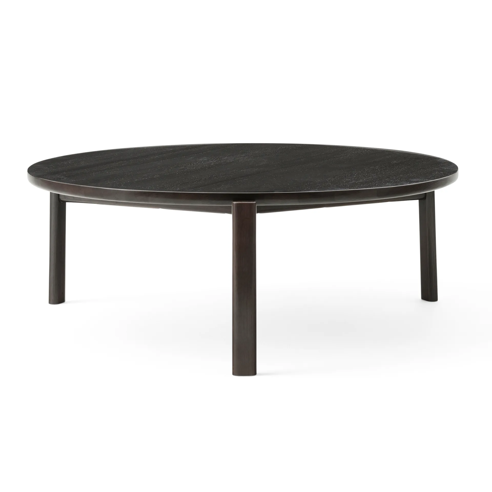 Passage coffee table Ø90 cm, Dark-coated oak Audo Copenhagen