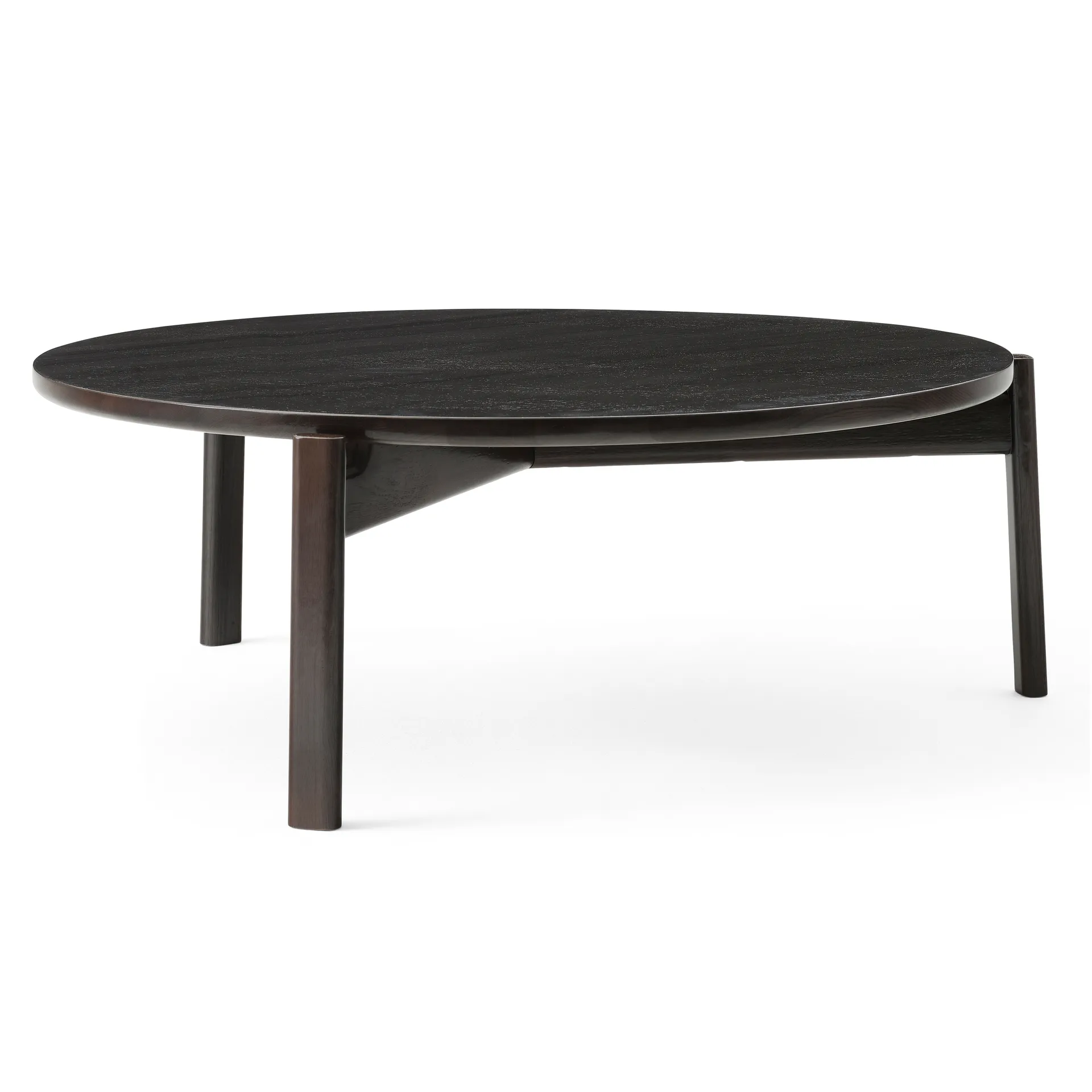 Passage coffee table Ø90 cm, Dark-coated oak Audo Copenhagen