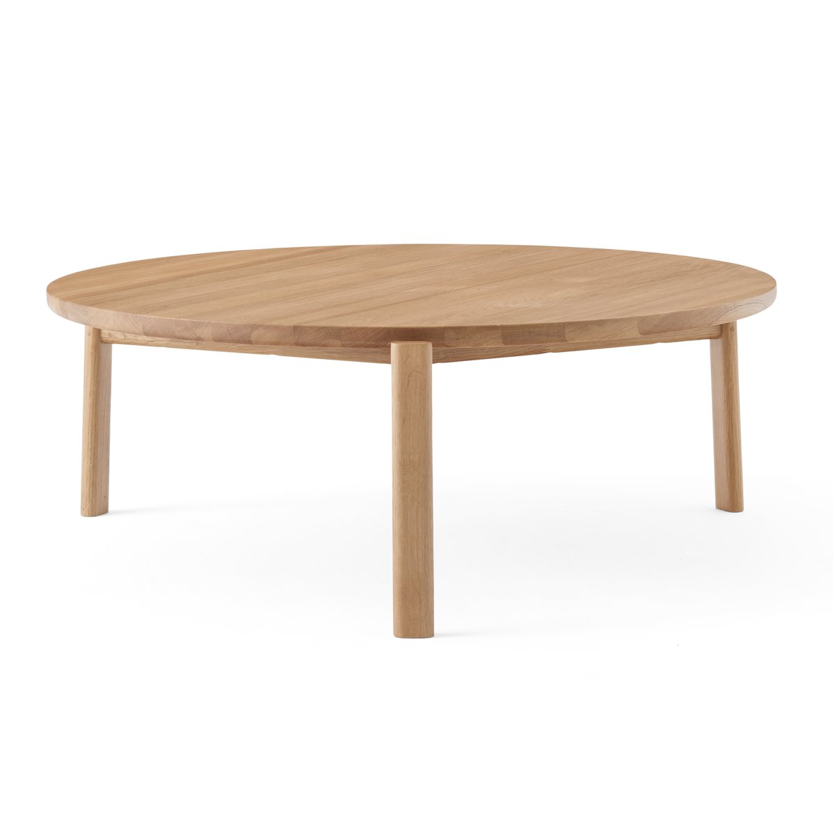Audo Copenhagen Passage coffee table o90 cm Oak | Scandinavian Design | Coffee tables | Beige