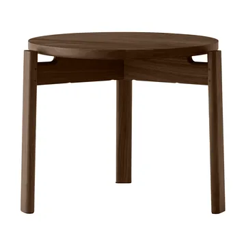 Passage coffee table - Dark stained oak, Ø50 cm - Audo Copenhagen