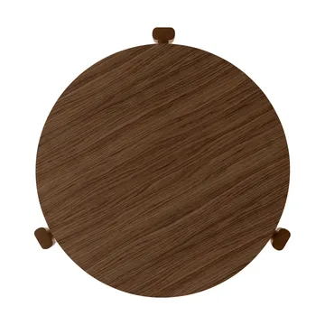 Passage coffee table - Dark stained oak, Ø50 cm - Audo Copenhagen