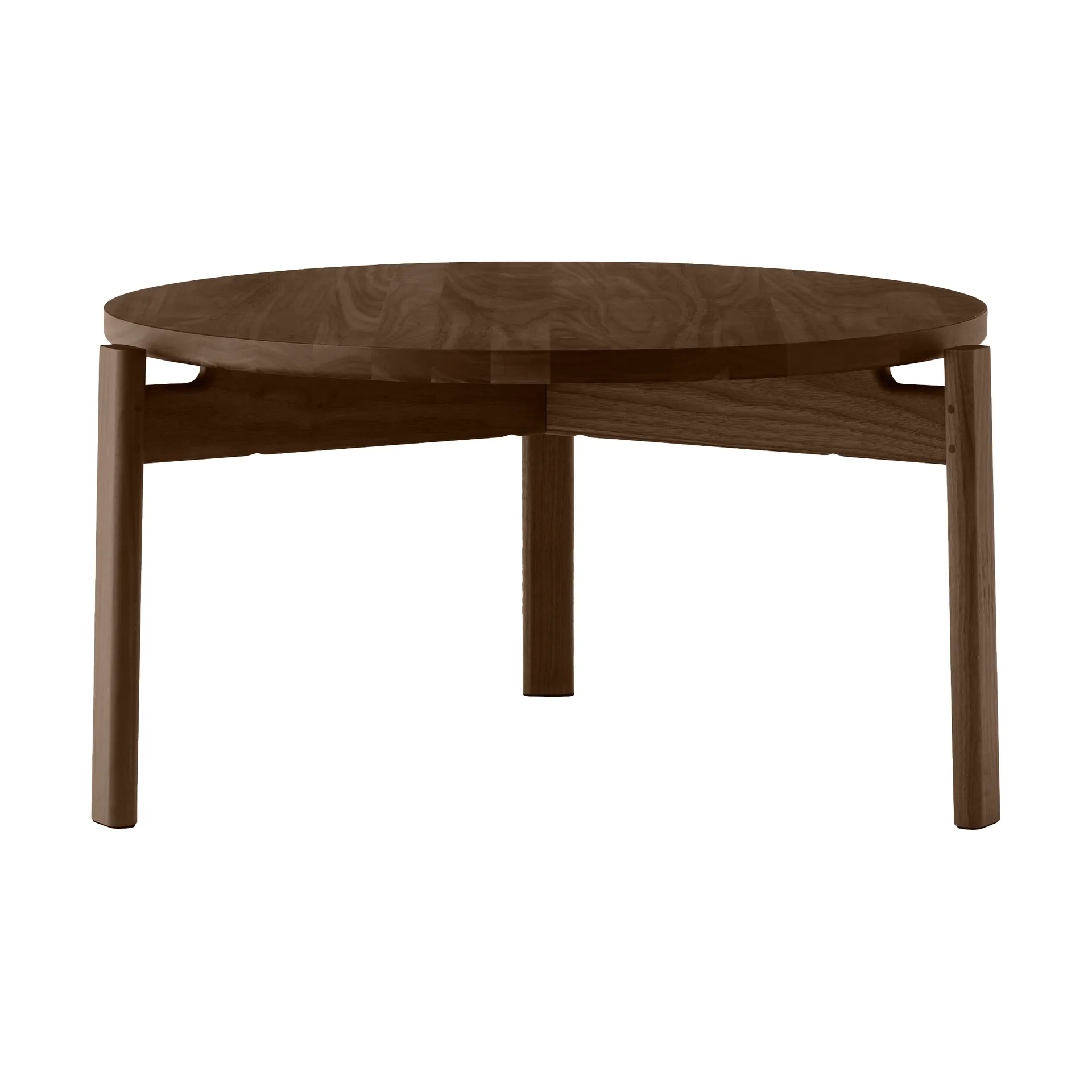 Passage coffee table, Dark-stained oak, Ø70 cm Audo Copenhagen