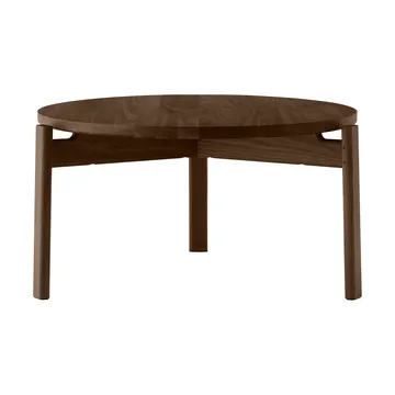 Passage coffee table - Dark-stained oak, Ø70 cm - Audo Copenhagen