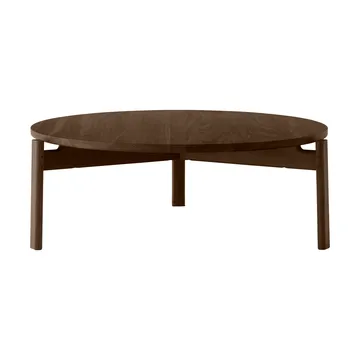 Passage coffee table - Dark stained oak, Ø90 cm - Audo Copenhagen