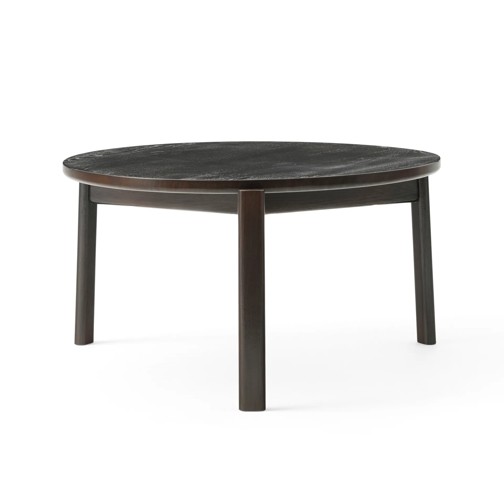 Passage coffee tableØ70 cm, Dark lacquered oak Audo Copenhagen