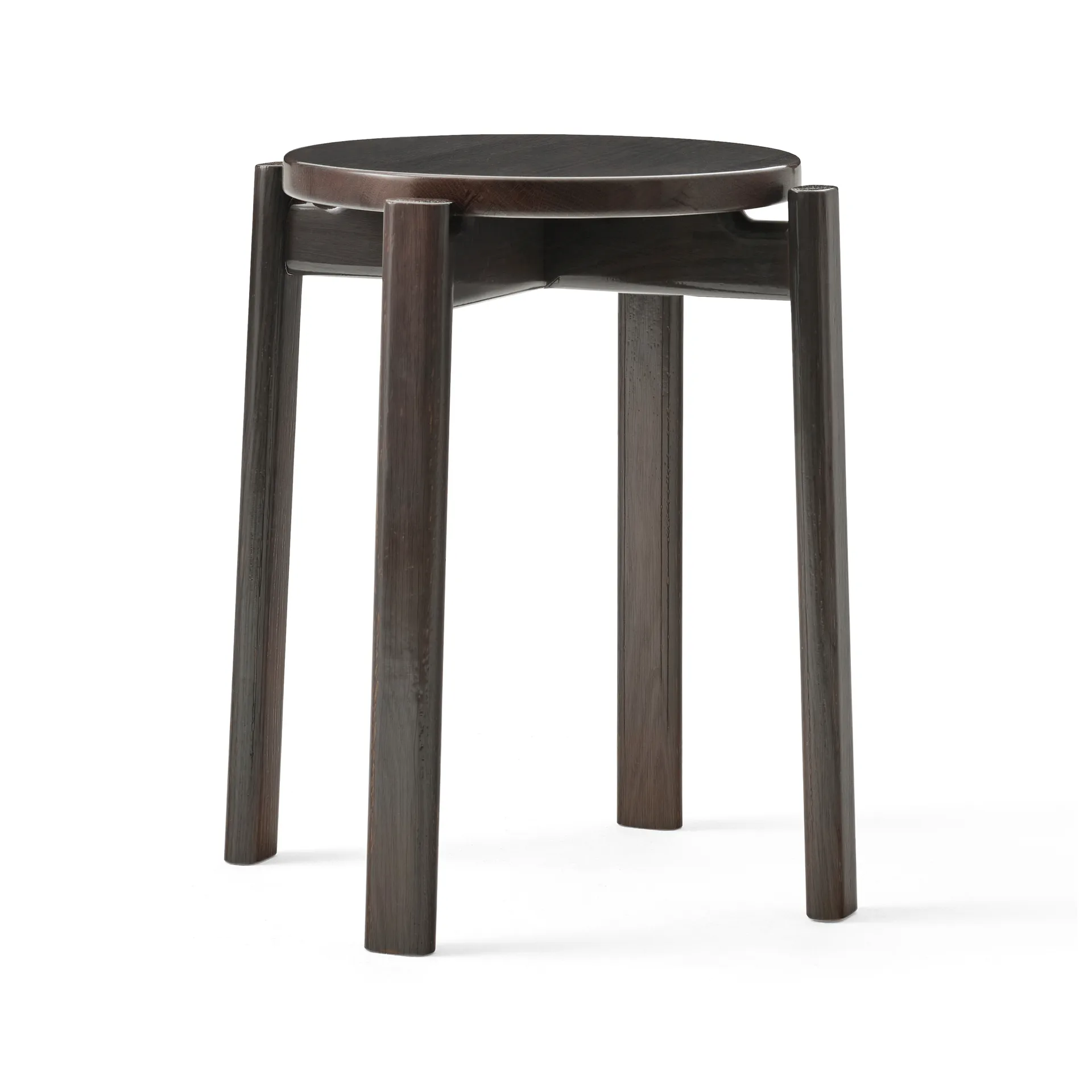 Passage stool, Dark lacquered oak Audo Copenhagen