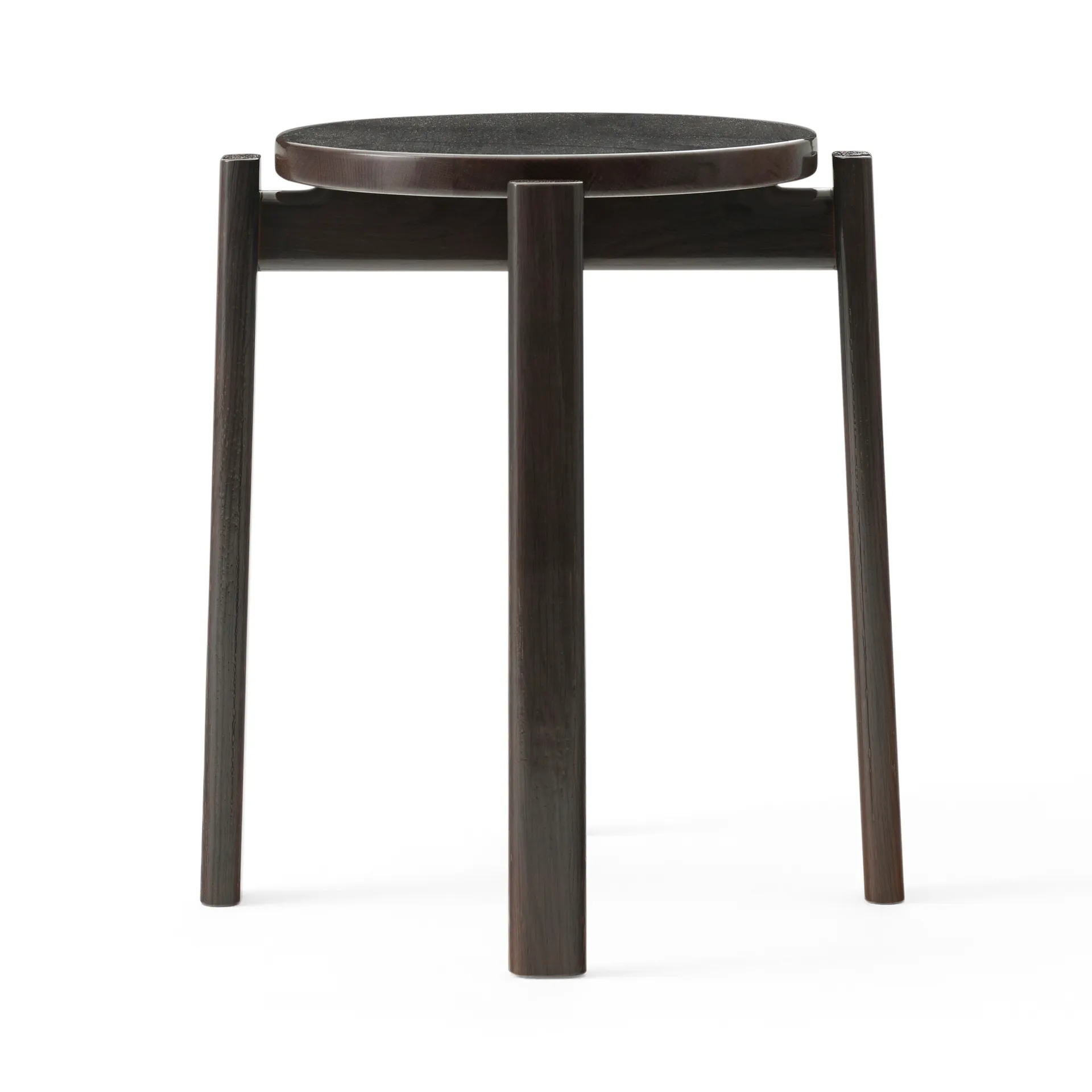 Passage stool, Dark lacquered oak Audo Copenhagen