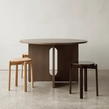 Passage stool - Dark lacquered oak - Audo Copenhagen