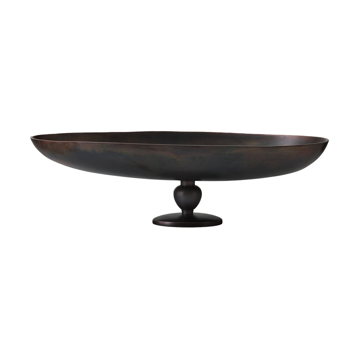 Audo Copenhagen Pavot serving tray on foot Brown