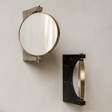 Pepe Marble mirror - Marble black, wall hung - Audo Copenhagen